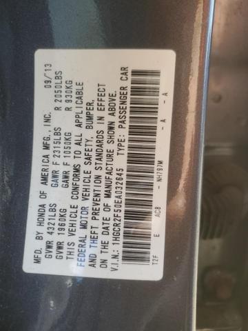 Aukcja sprzedaży 2014 Honda Accord Spo, vin: 1HGCR2F50EA032645, numer aukcji: 71057745