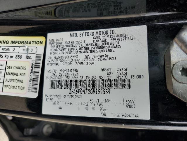 Продаж на аукціоні авто 2016 Ford Fusion, vin: 3FA6P0H72GR159559, номер лоту: 81076745