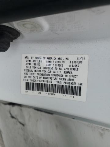 Продажа на аукционе авто 2015 Honda Accord Exl, vin: 1HGCR2F88FA066165, номер лота: 81761665
