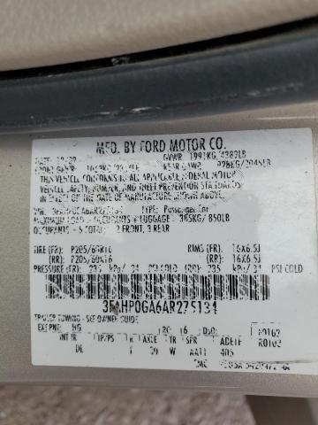 2010 Ford Fusion S მანქანა იყიდება აუქციონზე, vin: 3FAHP0GA6AR275134, აუქციონის ნომერი: 71885175