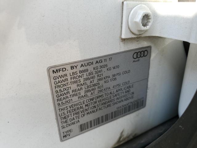 Aukcja sprzedaży 2018 Audi Q7 Prestig, vin: WA1VAAF7XJD023271, numer aukcji: 72020755
