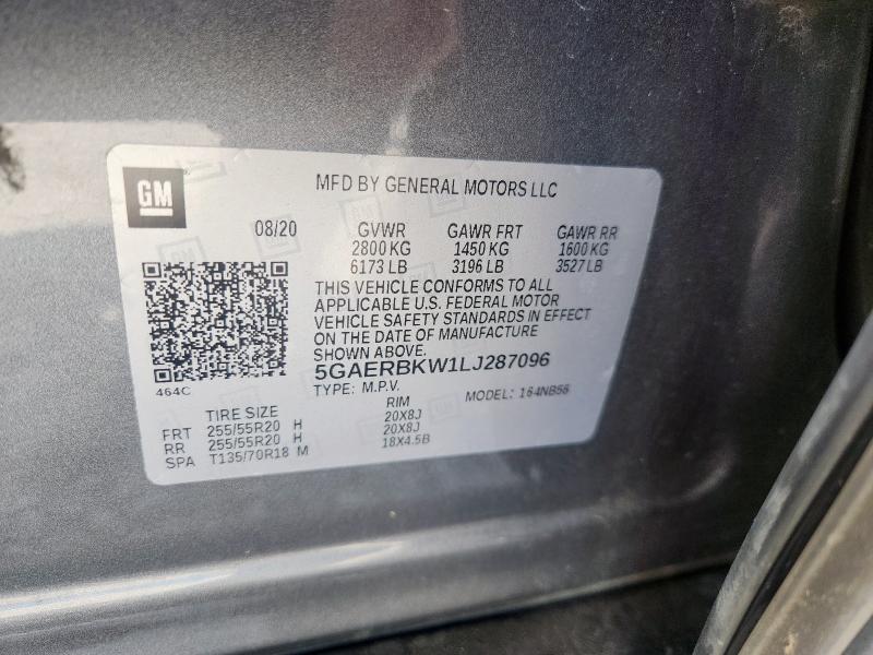 Продаж на аукціоні авто 2020 Buick Enclave Essence, vin: 5GAERBKW1LJ287096, номер лоту: 81124935