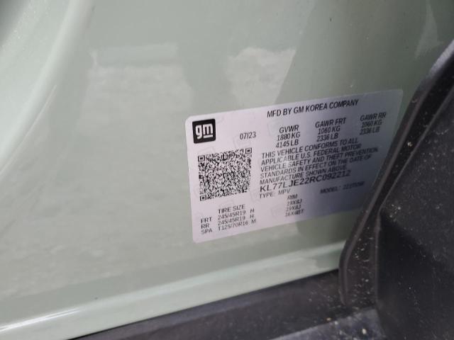 84420915 :رقم المزاد ، KL77LJE22RC092212 vin ، 2024 Chevrolet Trax 2rs مزاد بيع
