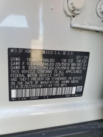 80920885 :رقم المزاد ، 3CZRZ2H5XSM717184 vin ، 2025 Honda Hr-v Sport مزاد بيع