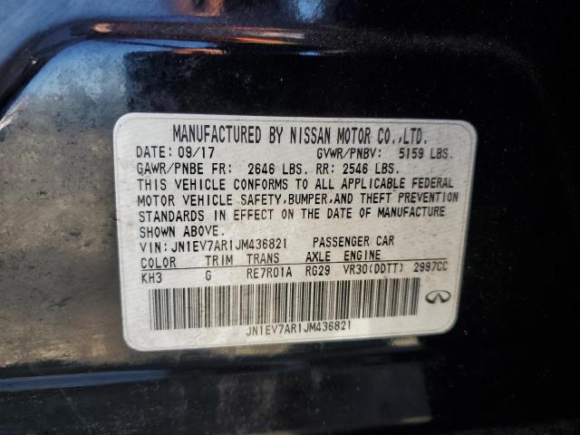 71724215 :رقم المزاد ، JN1EV7AR1JM436821 vin ، 2018 Infiniti Q50 Luxe مزاد بيع