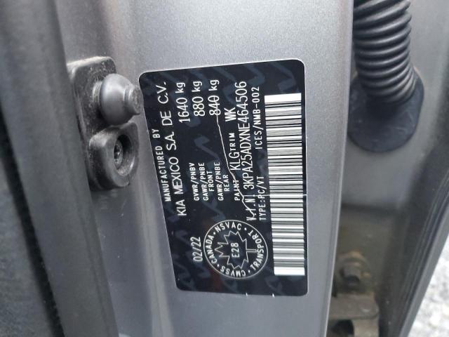 Aukcja sprzedaży 2022 Kia Rio S, vin: 3KPA25ADXNE464506, numer aukcji: 71701345