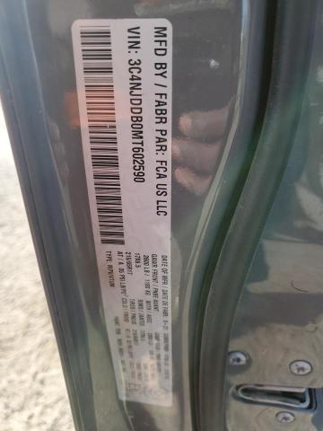 2021 Jeep Compass Tr მანქანა იყიდება აუქციონზე, vin: 3C4NJDDB0MT602590, აუქციონის ნომერი: 80895745