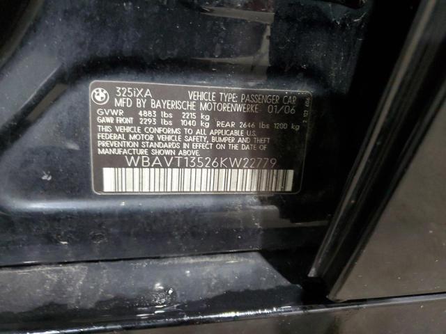 80914005 :رقم المزاد ، WBAVT13526KW22779 vin ، 2006 Bmw 325 مزاد بيع