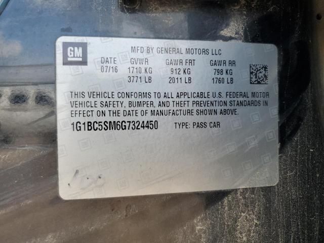 Продаж на аукціоні авто 2016 Chevrolet Cruze, vin: 1G1BC5SM6G7324450, номер лоту: 71065015