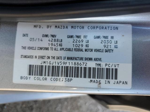 2015 Mazda 6 მანქანა იყიდება აუქციონზე, vin: JM1GJ1V59F1188672, აუქციონის ნომერი: 70624805