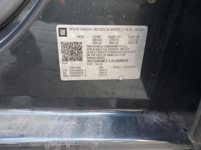Продаж на аукціоні авто 2018 Chevrolet Silverado, vin: 3GCUKREC1JG568659, номер лоту: 71101975