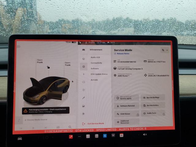 Продаж на аукціоні авто 2022 Tesla Model 3, vin: 5YJ3E1EA5NF186732, номер лоту: 81079865