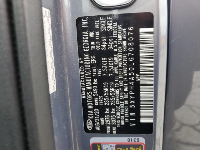 2020 Kia Sorento მანქანა იყიდება აუქციონზე, vin: 5XYPH4A50LG708076, აუქციონის ნომერი: 81343615