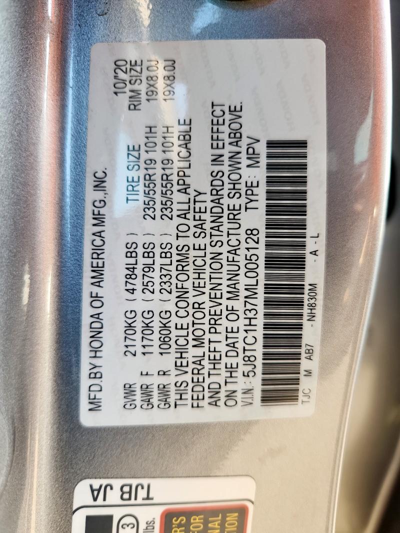 Продаж на аукціоні авто 2021 Acura Rdx, vin: 5J8TC1H37ML005128, номер лоту: 80482505