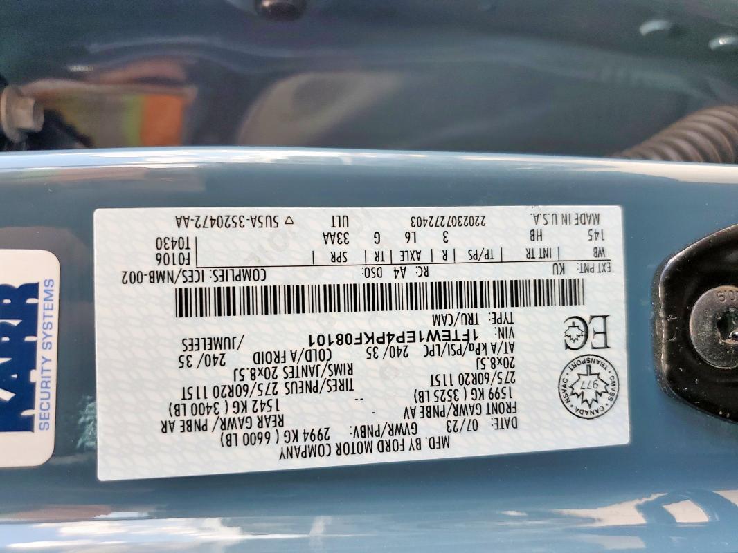 Aukcja sprzedaży 2023 Ford F150 Super, vin: 1FTEW1EP4PKF08101, numer aukcji: 81283385