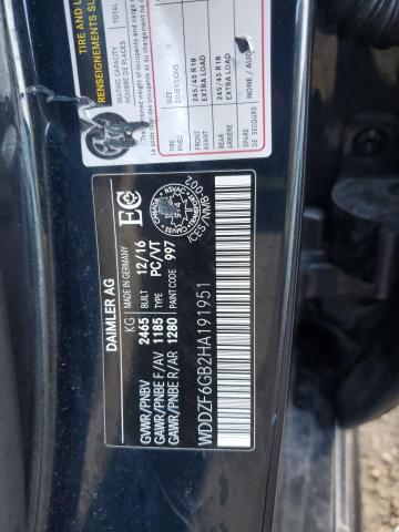 2017 Mercedes-benz E მანქანა იყიდება აუქციონზე, vin: WDDZF6GB2HA191951, აუქციონის ნომერი: 81087975