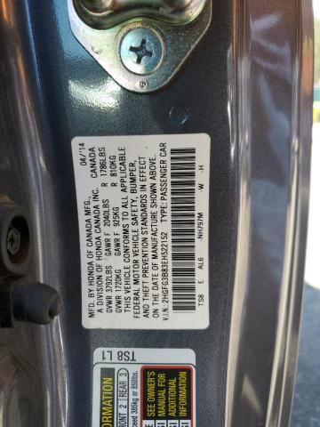 71490055 :رقم المزاد ، 2HGFG3B83EH522152 vin ، 2014 Honda Civic Ex مزاد بيع