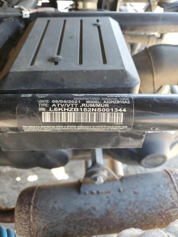 2022 Polaris Ranger მანქანა იყიდება აუქციონზე, vin: L6KHZB152NS001344, აუქციონის ნომერი: 81138175