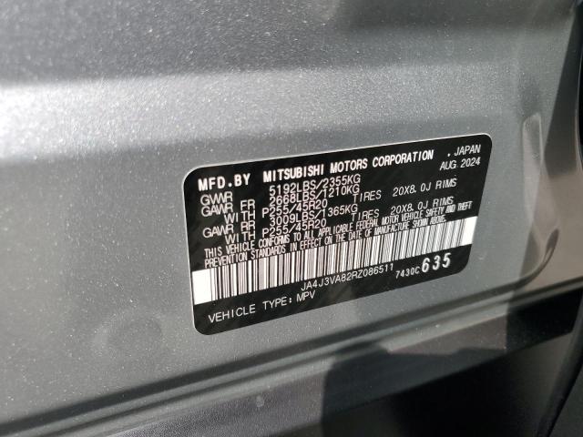 Продаж на аукціоні авто 2024 Mitsubishi Outlander, vin: JA4J3VA82RZ086511, номер лоту: 80549425