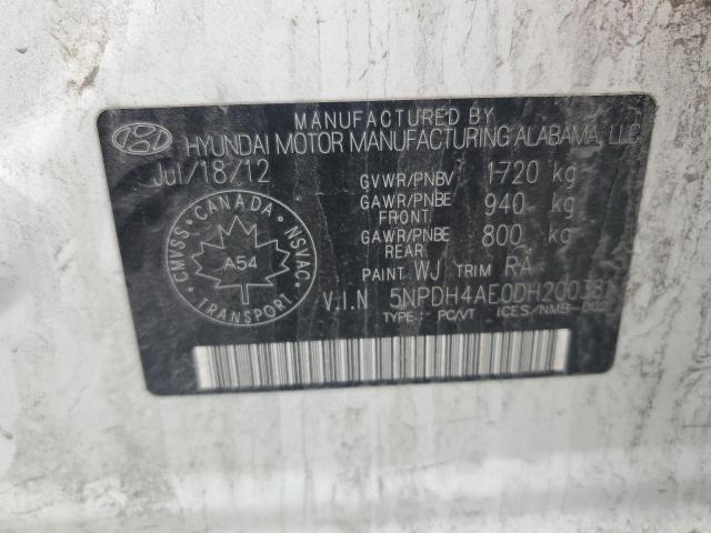 Продажа на аукционе авто 2013 Hyundai Elantra, vin: 5NPDH4AE0DH200381, номер лота: 81461795