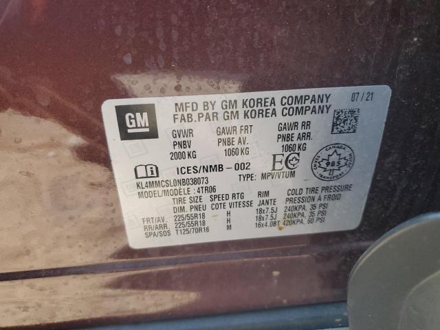 Aukcja sprzedaży 2022 Buick Encore Gx, vin: KL4MMCSL0NB038073, numer aukcji: 82034645