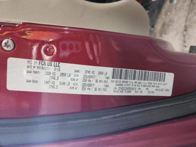 2016 Dodge Grand Cara მანქანა იყიდება აუქციონზე, vin: 2C4RDGCGXGR324618, აუქციონის ნომერი: 81838295