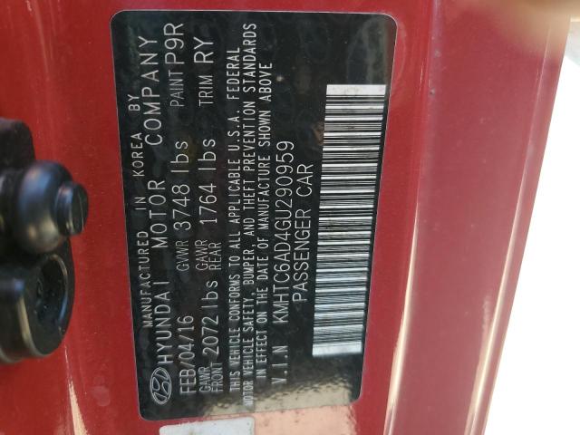 86750355 :رقم المزاد ، KMHTC6AD4GU290959 vin ، 2016 Hyundai Veloster مزاد بيع