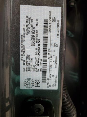 Aukcja sprzedaży 2024 Ford F150, vin: 1FTEW3LP9RKF16728, numer aukcji: 82099385
