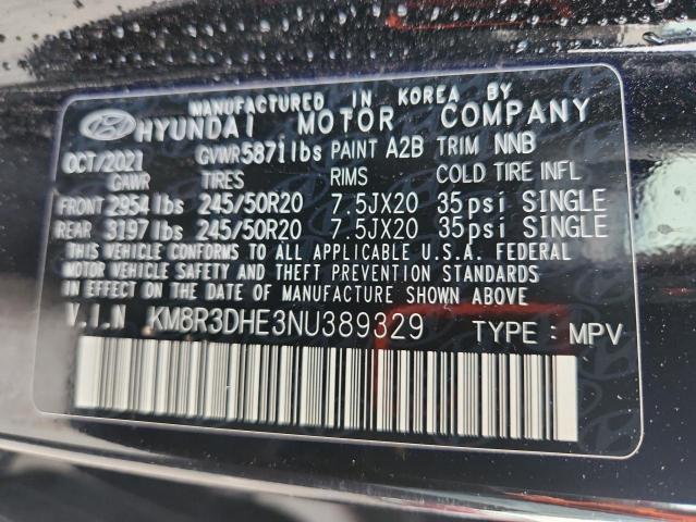 Продаж на аукціоні авто 2022 Hyundai Palisade S, vin: KM8R3DHE3NU389329, номер лоту: 81320405