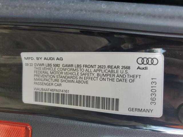 2023 Audi S4 მანქანა იყიდება აუქციონზე, vin: WAUB4AF46PA014161, აუქციონის ნომერი: 80786175