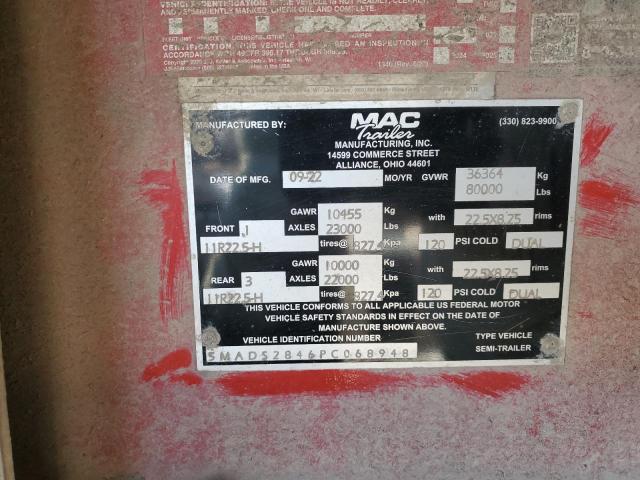 Aukcja sprzedaży 2023 Mac Trailer Unknown, vin: 5MADS2846PC068948, numer aukcji: 70174395