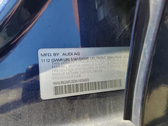 71612565 :رقم المزاد ، WAUBGAFL5DA163493 vin ، 2013 Audi S4 مزاد بيع