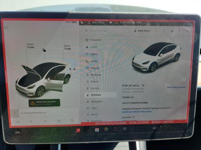 Aukcja sprzedaży 2020 Tesla Model Y, vin: 5YJYGDEE1LF034996, numer aukcji: 72008485
