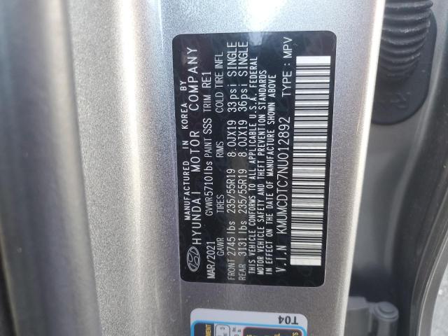 81817245 :رقم المزاد ، KMUMCDTC7NU012892 vin ، 2022 Genesis Gv70 مزاد بيع