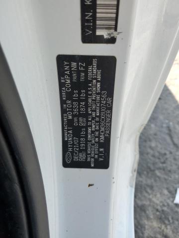 81429305 :رقم المزاد ، KMHCM36CX8U074563 vin ، 2008 Hyundai Accent مزاد بيع
