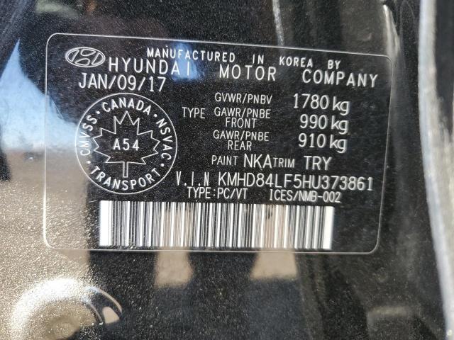 Продажа на аукционе авто 2017 Hyundai Elantra Se, vin: KMHD84LF5HU373861, номер лота: 83826855