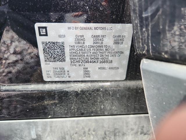 2019 Cadillac Xt4 მანქანა იყიდება აუქციონზე, vin: 1GYFZDR46KF166918, აუქციონის ნომერი: 81121895
