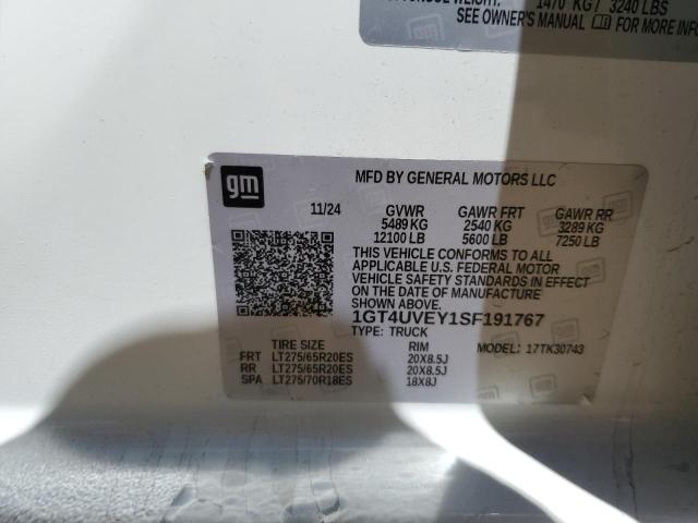 Продаж на аукціоні авто 2025 Gmc Sierra K3500 At4, vin: 1GT4UVEY1SF191767, номер лоту: 71273435
