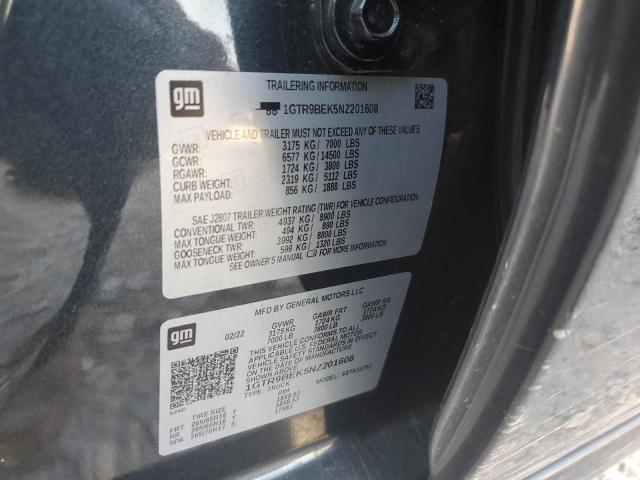 Aukcja sprzedaży 2022 Gmc Sierra Limited, vin: 1GTR9BEK5NZ201608, numer aukcji: 71273645