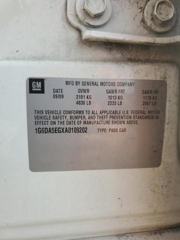 2010 Cadillac Cts მანქანა იყიდება აუქციონზე, vin: 1G6DA5EGXA0109202, აუქციონის ნომერი: 80942165