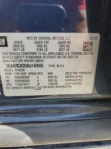 Продажа на аукционе авто 2017 Buick Enclave, vin: 5GAKRCKD3HJ140566, номер лота: 84788545