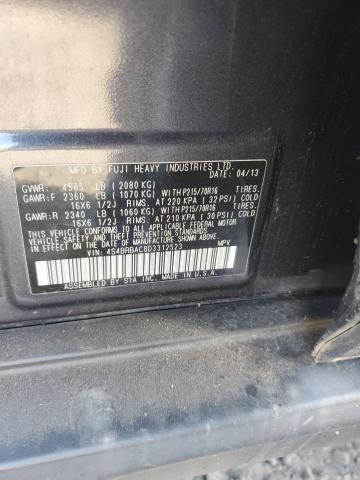 81693615 :رقم المزاد ، 4S4BRBAC8D3312523 vin ، 2013 Subaru Outback 2. مزاد بيع