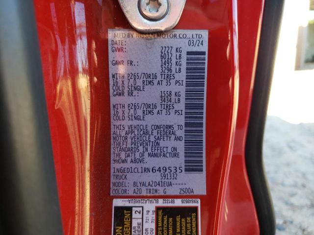 Продаж на аукціоні авто 2024 Nissan Frontier S, vin: 1N6ED1CL1RN649535, номер лоту: 86750305