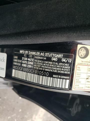 83816155 :رقم المزاد ، WDDGF8BB0CF910510 vin ، 2012 Mercedes-benz C 300 4mat مزاد بيع