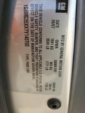2007 Saturn Sky მანქანა იყიდება აუქციონზე, vin: 1G8MG35XX7Y140793, აუქციონის ნომერი: 70803975