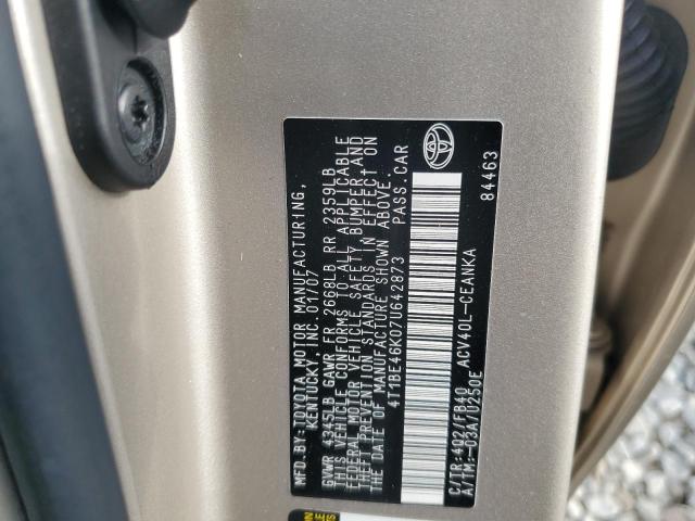 Продажа на аукционе авто 2007 Toyota Camry, vin: 4T1BE46K07U642873, номер лота: 81453565