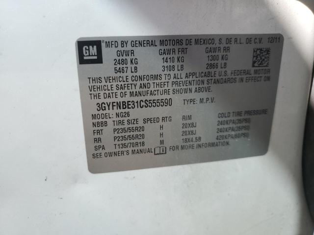 Продаж на аукціоні авто 2012 Cadillac Srx Perfor, vin: 3GYFNBE31CS555590, номер лоту: 80097305