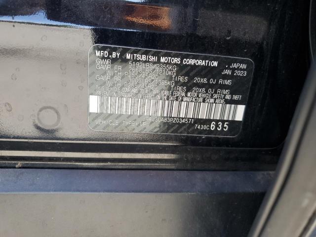 Продаж на аукціоні авто 2023 Mitsubishi Outlander, vin: JA4J3UA83PZ034571, номер лоту: 81344695