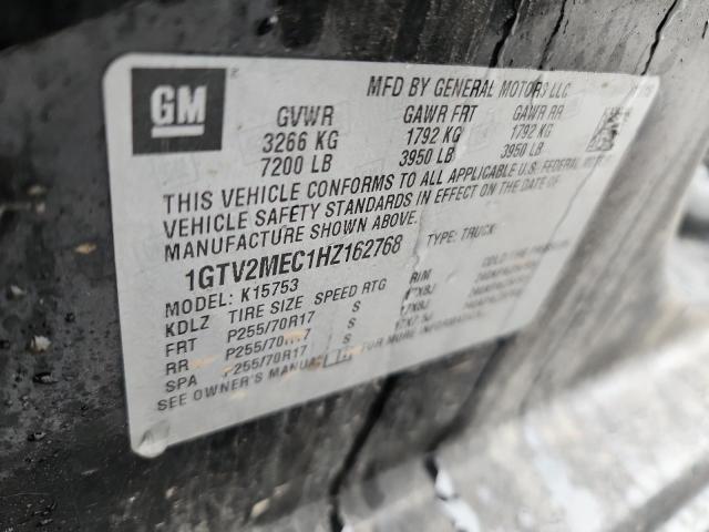 Aukcja sprzedaży 2017 Gmc Sierra K1500 Sle, vin: 1GTV2MEC1HZ162768, numer aukcji: 81672005