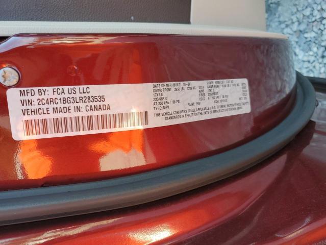 Продаж на аукціоні авто 2020 Chrysler Pacifica Touring L, vin: 2C4RC1BG3LR283535, номер лоту: 80997015